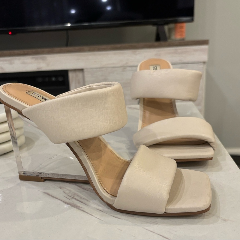 Steve Madden Beige Women's Heeled Mules